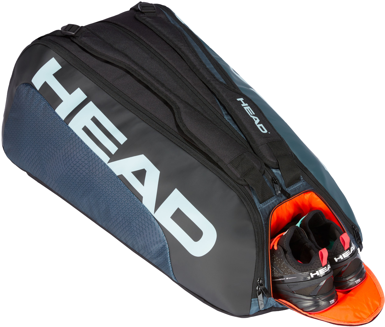 BORSA DA TENNIS HEAD TOUR TEAM MONSTERCOMBI X12 NERO GRIGIO - Tecnica Sport
