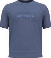 Picture of T-SHIRT A MANICA CORTA DA UOMO UNDER ARMOUR PROJECT ROCK TERRY GYM TOP HUSHED BLUE 1380177 0480