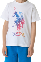 Picture of T-SHIRT A MANICA CORTA JUNIOR US POLO SAND 49351 PBMB 67367 100
